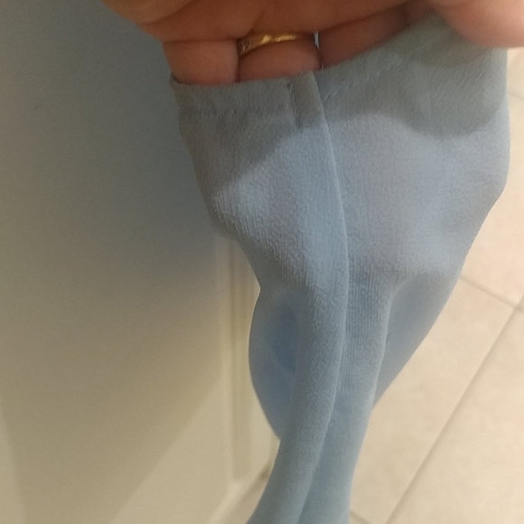 Mine Girls' embroidered Sleeveless Ruffle Top Blue - Picture 6 of 9